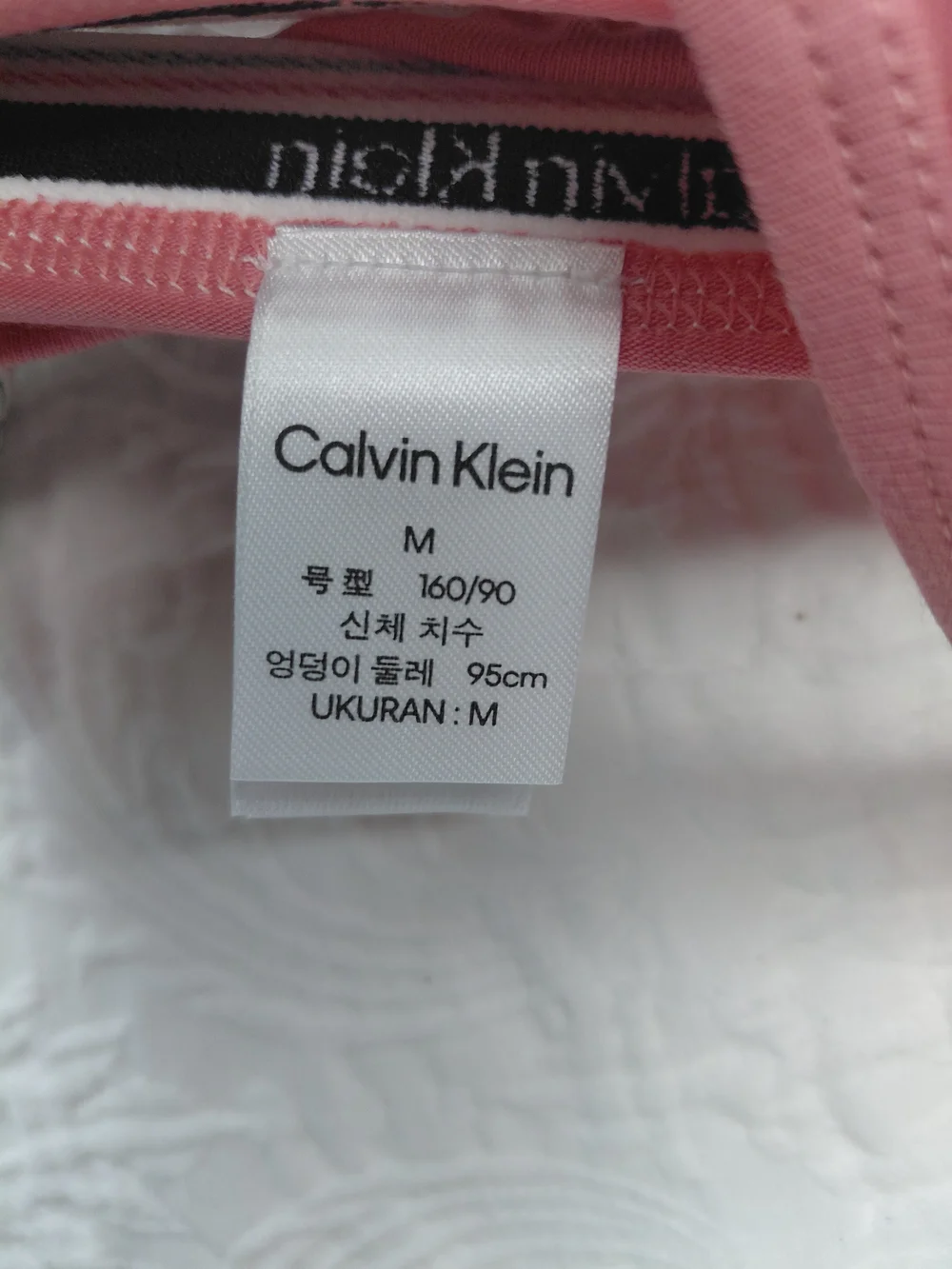 Calvin Klein Rose Pink, Gray And Light Pink Cotton Thong 3- Set Sz M